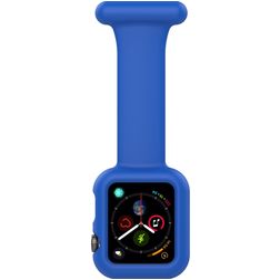 Mobigear Clip Case Bracelet pour infirmière Apple Watch Épingle - 46/45/44 mm - Bleu