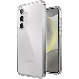 Speck Presidio Perfect Clear Coque Transparente Samsung Galaxy S24 Plus Coque arrière Rigide Anti-Chocs - Transparent