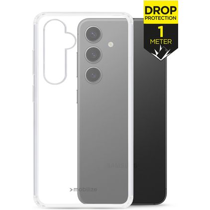 Mobilize Naked Protection Coque Transparente Samsung Galaxy S24 Plus Coque arrière Rigide Anti-Chocs - Transparent
