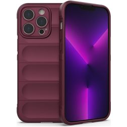 Mobigear Bumpy Coque iPhone 14 Pro Max Coque arrière en TPU Souple - Bordeaux