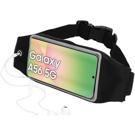 Mobiparts Comfort Fit Belt Brassard Téléphone Samsung Galaxy A56 Ceinture Coque de Sport en Neoprène - Noir