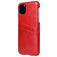 Fierre Shann Premium Card Coque iPhone 11 Coque arrière avec Porte-Cartes - Rouge