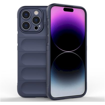 Mobigear Bumpy Coque iPhone 15 Pro Max Coque arrière en TPU Souple - Dark Blue