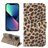Mobigear Leopard Housse iPhone 14 Etui Porte-Monnaie - Jaune