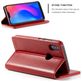 Caseme 003 Housse Xiaomi Redmi 6 Pro Etui Porte-Monnaie - Rouge