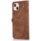 Mobigear Zipper Housse iPhone 14 Etui Porte-Monnaie - Marron