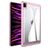 Mobigear Crystal Coque iPad Pro 11 Pouces (2020) Coque Arrière Rigide - Transparent / Rose