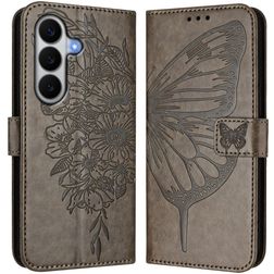 Mobigear Butterfly Housse Samsung Galaxy A27 Etui Porte-Monnaie - Gris