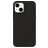 Valenta Snap Luxe iPhone 13 Cuir véritable Coque arrière - Noir