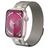 Mobigear Mecha Loop Bracelet Milanais Apple Watch Fermeture magnétique - 49/46/45/44 mm - Lumière stellaire