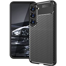 Mobigear Racing Coque Samsung Galaxy S23 Coque arrière en TPU Souple - Noir