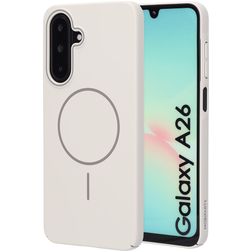 Mobiparts Slim Line Coque Samsung Galaxy A26 MagSafe Coque arrière Rigide - Off White