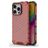 Mobigear Honeycomb Coque iPhone 16 Pro Max Coque arrière Rigide Anti-Chocs - Rouge
