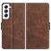 Mobigear Slim Magnet Housse Samsung Galaxy S22 Etui Porte-Monnaie - Marron