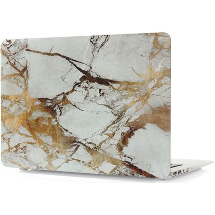 Mobigear Marble MacBook Pro 13 Pouces (2016-2023) Coque - Marron - Model A1706 / A1708 / A1989 / A2159 / A2289 / A2251 / A2338