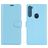 Mobigear Classic Housse Motorola One Fusion Plus Etui Porte-Monnaie - Bleu