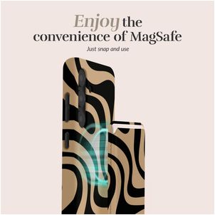 MIO - Porte Cartes en - 3 Cartes - Compatible MagSafe - Swirl