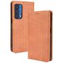 Mobigear Sensation Motorola Edge (2021) Étui Portefeuille - Cognac