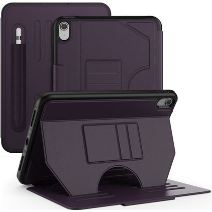 Mobigear Magnetic Folio Coque iPad 11 (2025) Etui + Porte-crayon - Violet