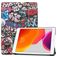 Mobigear Tri-Fold iPad 7 (2019) Étui - Graffiti