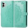 Mobigear Mandala Housse Nothing Phone (2) Etui Porte-Monnaie - Vert