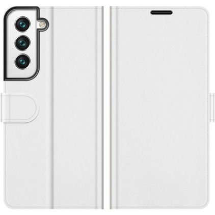 Mobigear Wallet Housse Samsung Galaxy S22 Etui Porte-Monnaie - Blanc