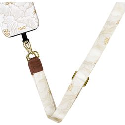 MIO Lanyard - Cordon de téléphone universel ajustable en Nylon - White Roses