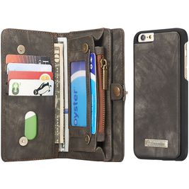 Caseme 008 Housse iPhone 6 Etui avec Coque Détachable Porte-Monnaie - Noir
