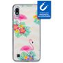 My Style Magneta Coque Samsung Galaxy A10 Coque arrière en TPU Souple - Flamingo