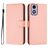 Mobigear Urban Wallet Housse Motorola Moto G04 Etui Porte-Monnaie - Rose