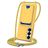Mobigear Lanyard Card Samsung Galaxy S26 Plus Coque avec cordon en Silicone et Porte-Cartes - Jaune