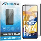 Mobigear Premium POCO M4 Pro 5G Verre trempé Protection d'écran - Compatible Coque - Noir