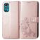 Mobigear Clover Housse Motorola Moto G22 Etui Porte-Monnaie - Rose doré