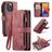 Caseme C30 Housse iPhone 14 Pro Etui Porte-Monnaie - Rouge