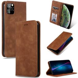 Mobigear Retro Slim Housse iPhone 11 Pro Max Etui - Marron