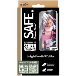 SAFE by PanzerGlass Ultra-Wide-Fit iPhone 14 Verre trempé Protection d'écran - Compatible Coque