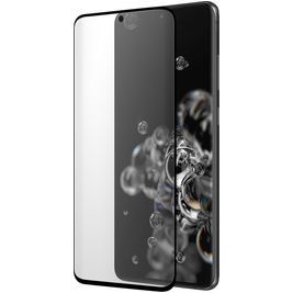 Mobiparts Curved Samsung Galaxy S20 Ultra Verre trempé Protection d'écran - Compatible Coque - Noir