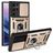 Mobigear Armor Ring Cam Slide Samsung Galaxy S22 Ultra Plastique rigide Coque arrière Antichoc avec bague de maintien - Or
