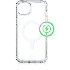 ITSKINS Level 2 HybridMagClear R Coque Transparente iPhone 13 MagSafe Coque arrière Rigide Anti-Chocs - Transparent