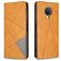 Mobigear Rhombus Slim Housse Nokia G10 Etui - Cognac