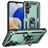 Mobigear Armor ring Samsung Galaxy A16 Plastique rigide Coque arrière Antichoc avec bague de maintien - Vert
