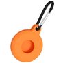 Mobigear Circle Key Coque TPU souple Porte-clés pour Apple AirTag - Orange