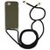 Mobigear Lanyard iPhone SE (2022) Coque avec cordon en TPU Souple - Vert