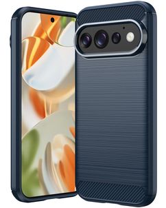 Mobigear Brushed Slim Coque Google Pixel 11 Pro Coque arrière en TPU Souple - Bleu