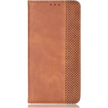 Mobigear Sensation Housse Motorola Edge 30 Neo Etui Porte-Monnaie - Marron