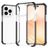 Mobigear Full Bumper Coque iPhone 14 Pro Max Coque arrière Rigide Anti-Chocs - Noir