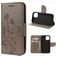 Mobigear Flowers Housse iPhone 12 Etui Porte-Monnaie - Gris Mobigear Flowers Housse iPhone 12 Etui Porte-Monnaie - Gris