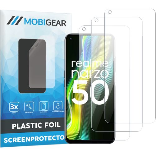 Mobigear Realme Narzo 50 5G Protection d'écran Film - Compatible Coque (Lot de 3)