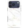 MIO Coque iPhone 18 Pro MagSafe Coque arrière Rigide - White Marble
