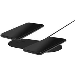 Mobiparts Dual Fast Wireless - Chargeur Qi Wireless 1 mètre 10W - Noir